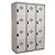 Vestiaires Multicases monoblocs 3 colonnes 4 cases gris / gris - 1