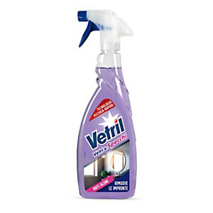 VETRIL Detergente multi superficie Vetri e Specchi, Flacone spray 650 ml