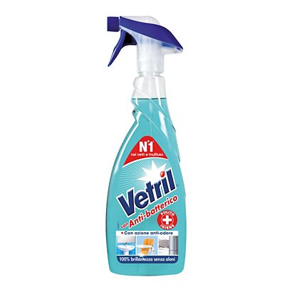 VETRIL Detergente MultiSuperficie Igienizzante Flacone con nebulizzatore 650 ml