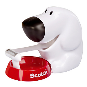Dévidoir Chien + 1 ruban adhésif Scotch Magic 19 mm x 7,5 m Dévidoir Chien + 1 ruban adhésif Scotch Magic 19 mm x 7,5 m