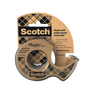 Dévidoir et ruban adhésif invisible Scotch Magic  900 19 mm x 25 m