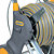 Dévidoir tuyau arrosage équipé 2 roues Hozelock 25 m - 3