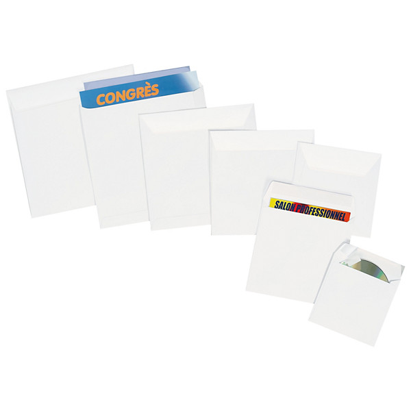 Vierkante enveloppen 22x22 cm - 1