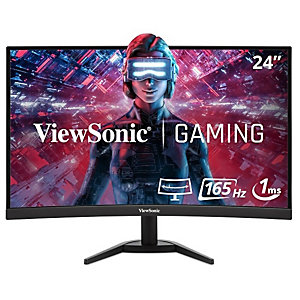 Viewsonic VX Series VX2418C, 61 cm (24''), 1920 x 1080 pixels, LCD, 1 ms, Noir
