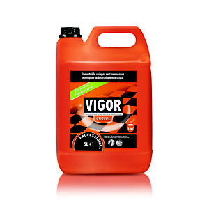 Vigor liquide nettoyant industriel Original à l'ammoniaque, fraîcheur verte - Bidon de 5 l