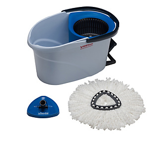 VILEDA Kit completo UltraSpin Mini di pulizia - secchio con strizzatore ruotante + telaio + mop microfibra - Vileda VILEDA Kit completo UltraSpin Mini di pulizia - secchio con strizzatore ruotante + telaio + mop microfibra - Vileda