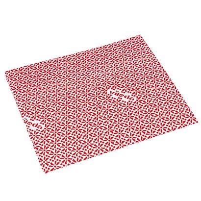 VILEDA Panno multiuso Wipro - con proprietA' antibatteriche - 36 x 42 cm - rosso  - conf. 20 pezzi - 1