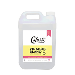 Vinaigre blanc 18° concentré HACCP Gloss 5 L