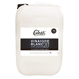 Vinaigre blanc 20°  HACCP ultra-concentré  Gloss 10 L