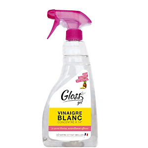 Vinaigre blanc concentré en gel HACCP Gloss ananas, vaporisateur 750 ml Vinaigre blanc concentré en gel HACCP Gloss ananas, vaporisateur 750 ml