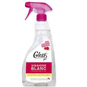 Vinaigre blanc concentré en gel HACCP Gloss framboise, vaporisateur 750 ml Vinaigre blanc concentré en gel HACCP Gloss framboise, vaporisateur 750 ml
