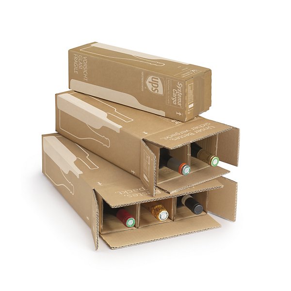 Vinemballasje for postforsendelse - 1 flaske - 6