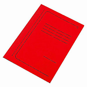 VIP Cartelline 3 lembi con stampa, Cartoncino, 250 x 350 mm, Rosso (confezione 20 pezzi)