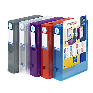 Viquel Boîte de classement A4 Propyglass personnalisable en polypropylène - Dos 6 cm - Coloris assortis (lot de 8) Viquel Boîte de classement A4 Propyglass personnalisable en polypropylène - Dos 6 cm - Coloris assortis (lot de 8)