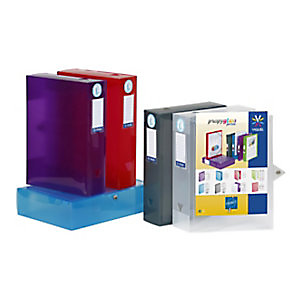 Viquel Boîte de classement A4 Propyglass personnalisable en polypropylène - Dos 8 cm - Coloris assortis (lot de 6) Viquel Boîte de classement A4 Propyglass personnalisable en polypropylène - Dos 8 cm - Coloris assortis (lot de 6)