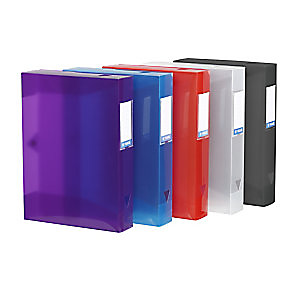 Viquel Boîte de classement A4 Propyglass en polypropylène - Dos 6 cm - Coloris assortis (lot de 8) Viquel Boîte de classement A4 Propyglass en polypropylène - Dos 6 cm - Coloris assortis (lot de 8)