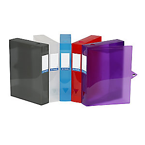 Viquel Boîte de classement A4 Propyglass en polypropylène - Dos 8 cm - Incolore (lot de 6) Viquel Boîte de classement A4 Propyglass en polypropylène - Dos 8 cm - Incolore (lot de 6)