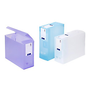Viquel Boîte de classement A4 Propysoft Maxi en polypropylène - Dos 12 cm - Coloris assortis pastels Viquel Boîte de classement A4 Propysoft Maxi en polypropylène - Dos 12 cm - Coloris assortis pastels