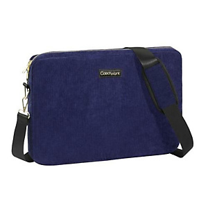 VIQUEL Sacoches pc 15'' casawork velours côtelé bleu mousse dans la doublure pour protéger le pc VIQUEL Sacoches pc 15'' casawork velours côtelé bleu mousse dans la doublure pour protéger le pc