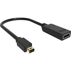 Vision TC-MDPHDMI/BL, Mini DisplayPort, HDMI Type A (Standard), Mâle, Femelle, Droit, Droit Vision TC-MDPHDMI/BL, Mini DisplayPort, HDMI Type A (Standard), Mâle, Femelle, Droit, Droit