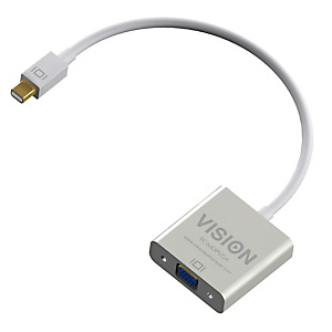 Vision TC-MDPVGA, 0,220 m, Mini DisplayPort, VGA (D-Sub), Mâle, Femelle, 1920 x 1080 pixels Vision TC-MDPVGA, 0,220 m, Mini DisplayPort, VGA (D-Sub), Mâle, Femelle, 1920 x 1080 pixels