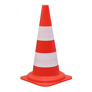 VISO Cône de signalisation, classe 1, HT 50 cm - Orange et blanc VISO Cône de signalisation, classe 1, HT 50 cm - Orange et blanc