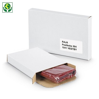 Vita brevpack - lådor anpassade för brevinkast - A4-format