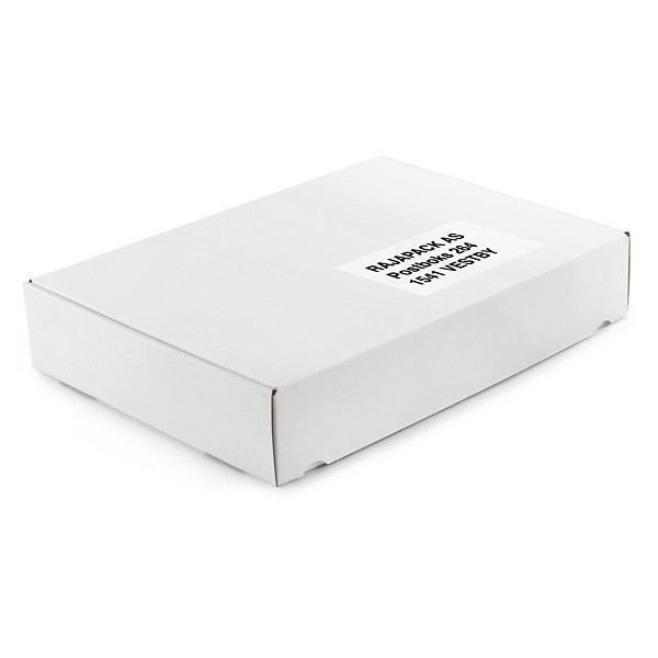 Vita stansade lådor - A4-format - 1