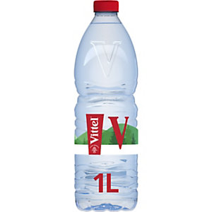 Vittel Eau minérale naturelle - Lot 15 bouteilles 1 L