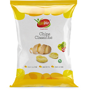 VIVIBIO Chips Classiche Bio, Senza glutine, 35 g