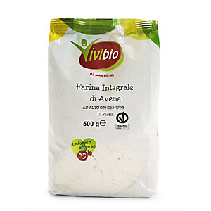 VIVIBIO Farina integrale di avena Bio, 500 g VIVIBIO Farina integrale di avena Bio, 500 g