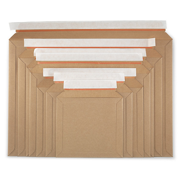 Vlakkartonnen envelop met zelfklevende sluiting 29,2x19,4 - 1