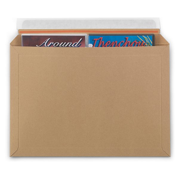 Vlakkartonnen envelop met zelfklevende sluiting - opening lange zijde - 3