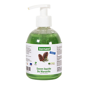 Vloeibare Marseillezeep Bernard, noordse geur, set van 6 flesjes van 300 ml Vloeibare Marseillezeep Bernard, noordse geur, set van 6 flesjes van 300 ml