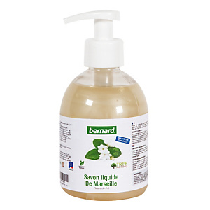 Vloeibare Marseillezeep Bernard, theebloemengeur, set van 6 flesjes van 300 ml Vloeibare Marseillezeep Bernard, theebloemengeur, set van 6 flesjes van 300 ml