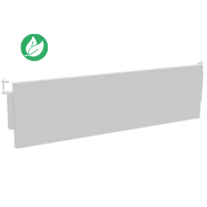Voile de fond bureau droit E-link L.160 cm - Blanc - Fixations Aluminium
