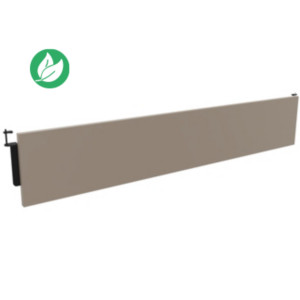 Voile de fond Burocolor Argile pour bureau L.180 cm pieds Noir Voile de fond Burocolor Argile pour bureau L.180 cm pieds Noir