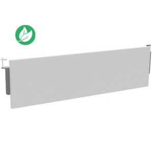 Voile de fond Burocolor Blanc pour bureau L.120 cm pieds Aluminium Voile de fond Burocolor Blanc pour bureau L.120 cm pieds Aluminium