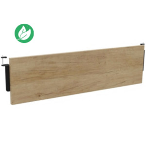 Voile de fond Burocolor Chêne Nebraska pour bureau L.120 cm pieds Noir Voile de fond Burocolor Chêne Nebraska pour bureau L.120 cm pieds Noir