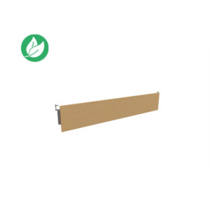 Voile de fond Burocolor Hêtre pour bureau L.180 cm pieds Aluminium Voile de fond Burocolor Hêtre pour bureau L.180 cm pieds Aluminium