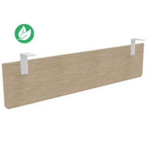 Voile de fond E-Link / Biospace pour bureau L.160 cm - Chêne - Fixations Blanches Voile de fond E-Link / Biospace pour bureau L.160 cm - Chêne - Fixations Blanches