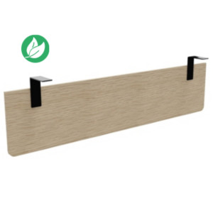 Voile de fond E-Link / Biospace pour bureau L.160 cm - Chêne - Fixations Noires Voile de fond E-Link / Biospace pour bureau L.160 cm - Chêne - Fixations Noires