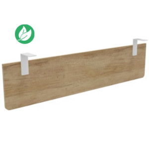 Voile de fond E-Link / Biospace pour bureau L.160 cm - Chêne Nebraska - Fixations Blanches Voile de fond E-Link / Biospace pour bureau L.160 cm - Chêne Nebraska - Fixations Blanches