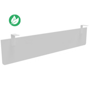 Voile de fond E-Link / Biospace pour bureau L.180 cm - Blanc - Fixations Blanches Voile de fond E-Link / Biospace pour bureau L.180 cm - Blanc - Fixations Blanches