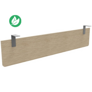 Voile de fond E-Link / Biospace pour bureau L.180 cm - Chêne - Fixations Aluminium Voile de fond E-Link / Biospace pour bureau L.180 cm - Chêne - Fixations Aluminium