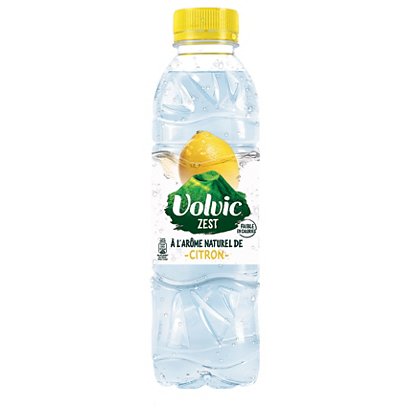 Volvic Zest Eau plate à l’arôme naturel de citron - Lot 24 bouteilles PET 50 cl