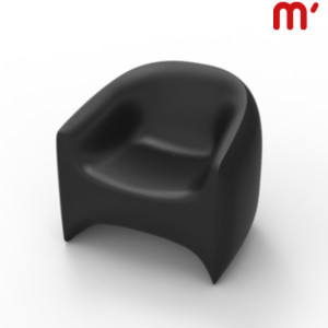 VONDOM Poltroncina da esterno Blow, 90 x 78 x 76 cm, Nero VONDOM Poltroncina da esterno Blow, 90 x 78 x 76 cm, Nero
