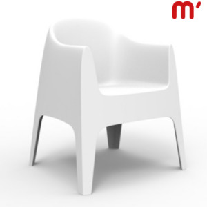 VONDOM Poltroncina da esterno impilabile Solid, 65 x 60 x 80 cm, Bianco (confezione 4 pezzi) VONDOM Poltroncina da esterno impilabile Solid, 65 x 60 x 80 cm, Bianco (confezione 4 pezzi)
