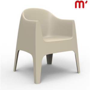 VONDOM Poltroncina da esterno impilabile Solid, 65 x 60 x 80 cm, Écru (confezione 4 pezzi) VONDOM Poltroncina da esterno impilabile Solid, 65 x 60 x 80 cm, Écru (confezione 4 pezzi)