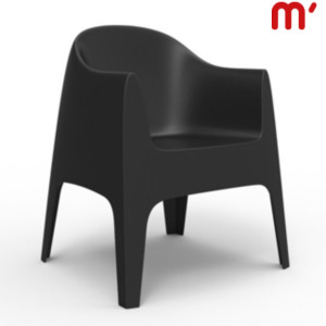 VONDOM Poltroncina da esterno impilabile Solid, 65 x 60 x 80 cm, Nero (confezione 4 pezzi) VONDOM Poltroncina da esterno impilabile Solid, 65 x 60 x 80 cm, Nero (confezione 4 pezzi)
